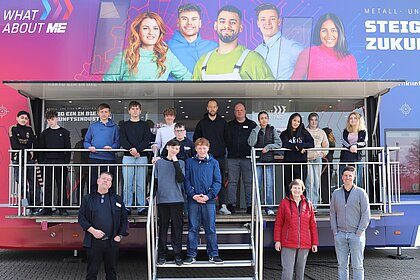 Außen ein echter Hingucker auf dem Produktionsgelände der Clyde Bergemann GmbH