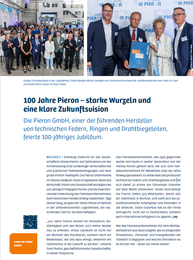 Unternehmerverband: Pieron